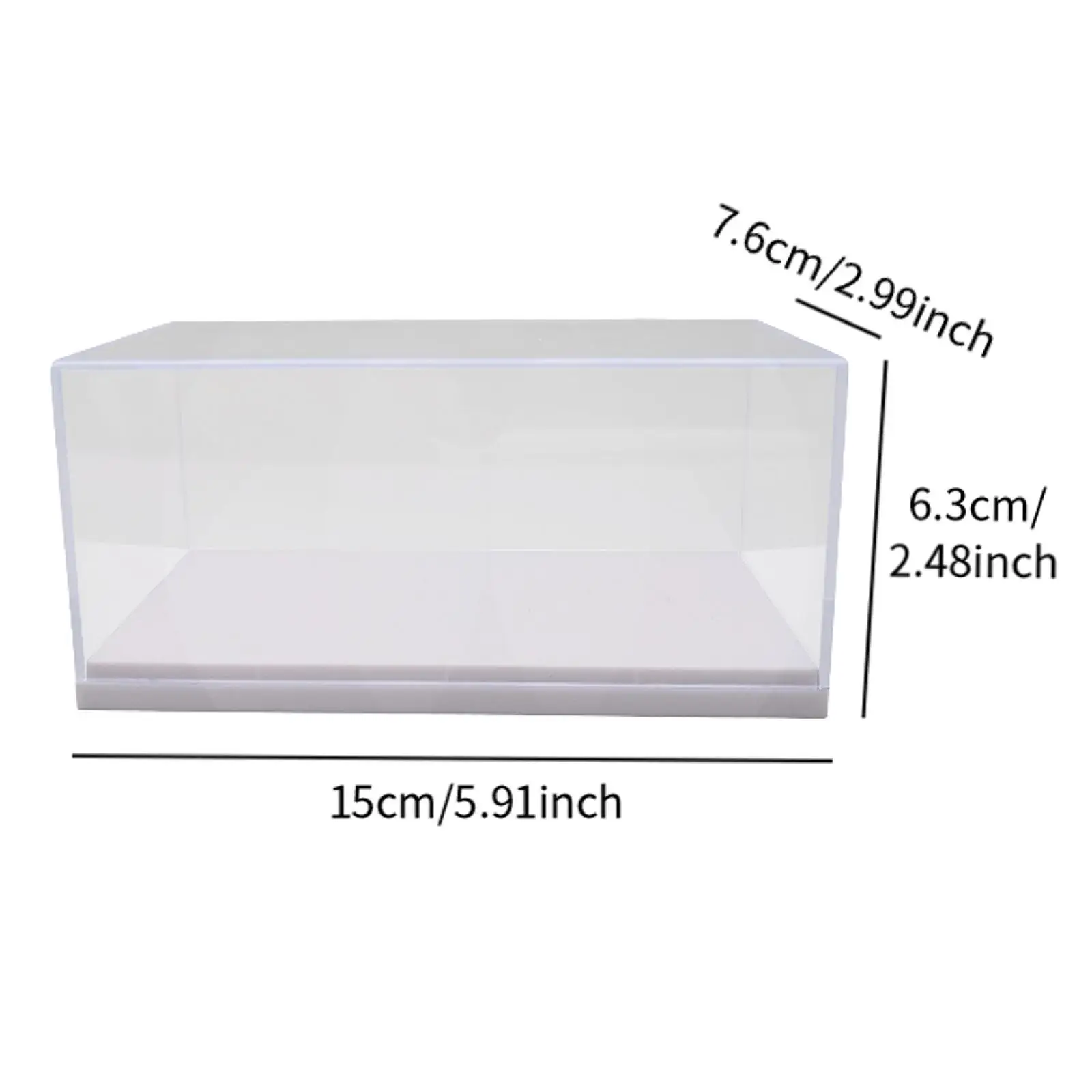 1:43 Diecast Toy Cars Showcase Display Stand, Countertop Stackable Table Decorative Acrylic Clear Display Case for Dolls Toys