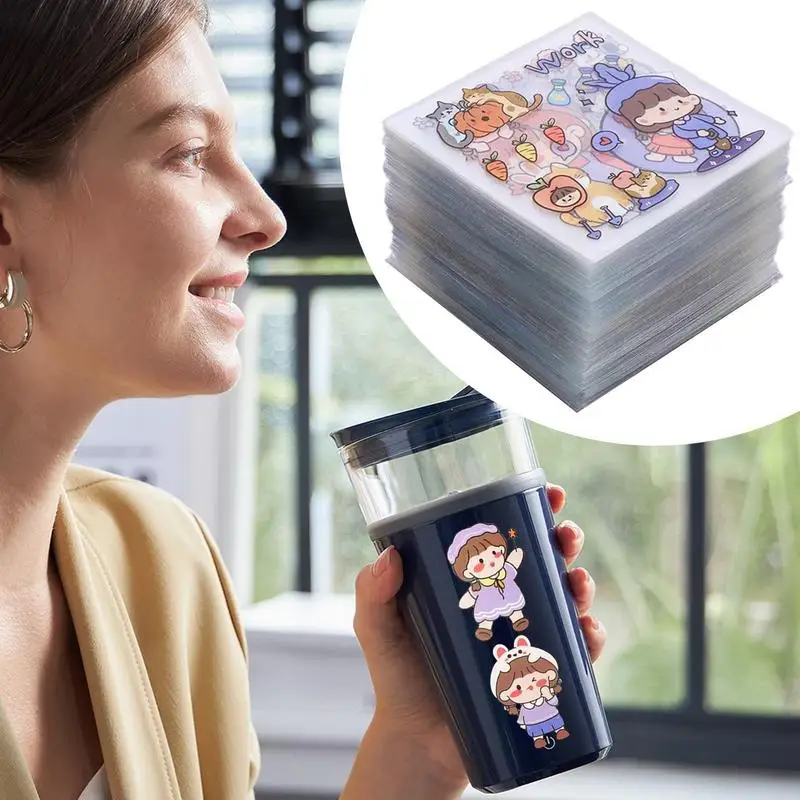 100 шт./кор. без повторения, милые наклейки для девочек, наклейка для книги «сделай сам», водонепроницаемая модная наклейка с героями мультфильмов для девочек