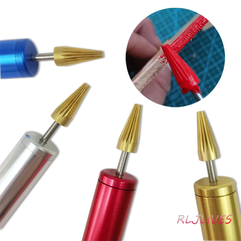 Leather Edge Oil Pen Applicator Leather Edge Dye Pen Brass Head Speedy Edge Paint Roller Leather Paint Craft Tools