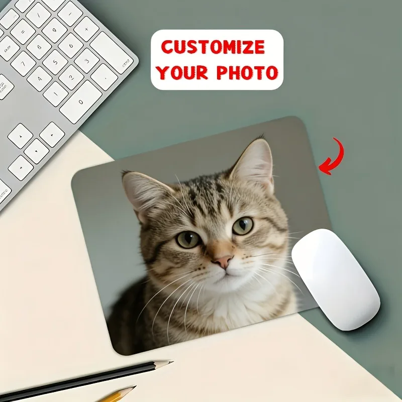 [2D Flat] 1pc Custom Personalized Photo Mouse Pad Custom Upload Image Desk Mouse Pad Multi Sizes Gaming Mouse Pad