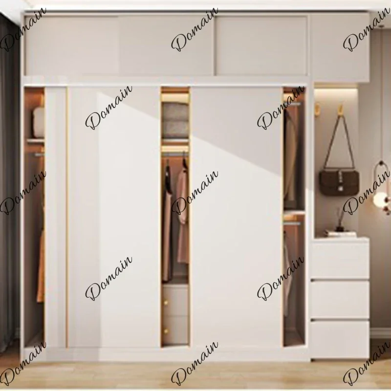 SM White Design Closet Luxury Cream Cloud Room Decor Professional Vintage Universal Wardrobe Save Space Guarda Roupa Home Design
