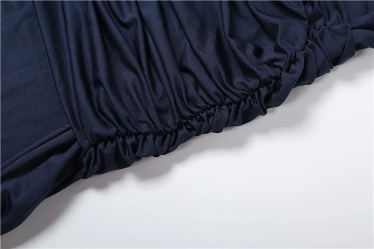 Sisterlinda Schickes, elegantes, rückenfreies Kleid für Damen, mit Falten, quadratischem Kragen, tiefem Ausschnitt, ärmellos, für Geburtstagsfeiern, solides, schickes Bankett-Kleid – Detail 16