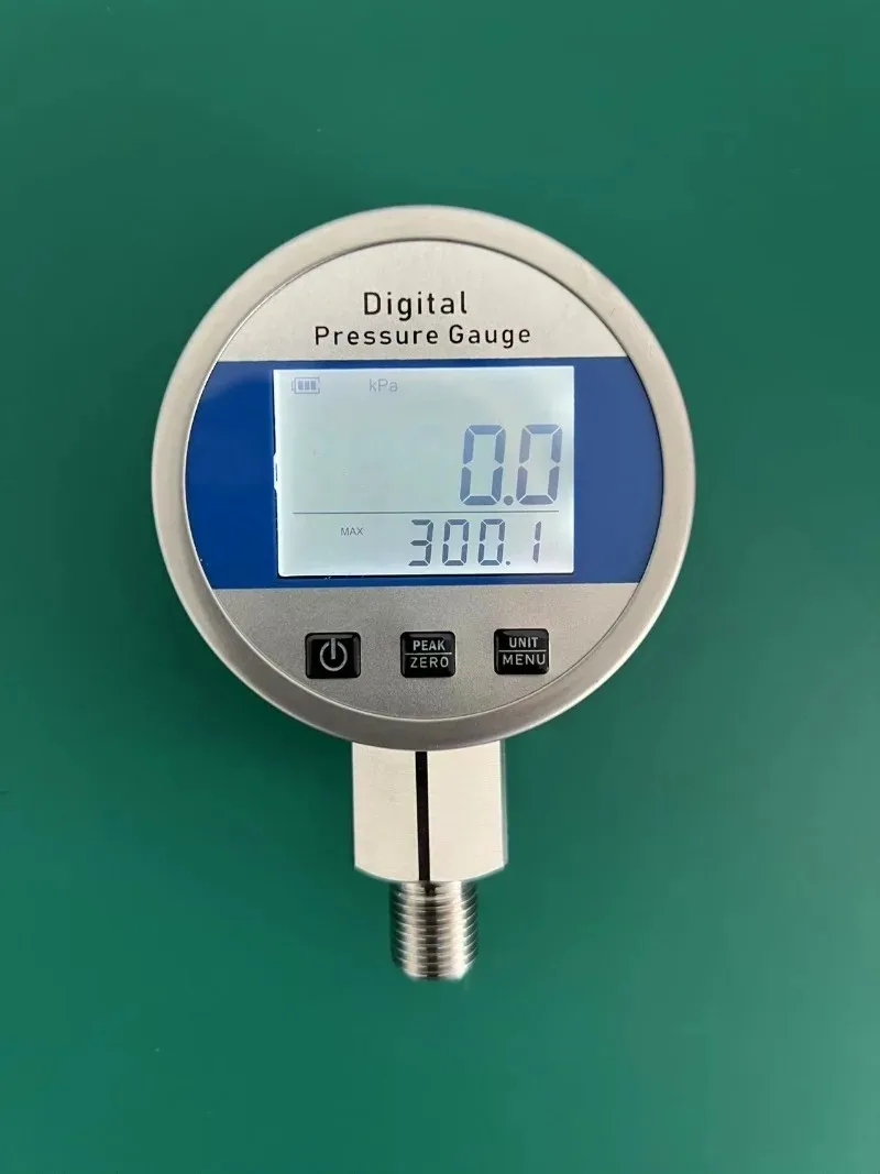 Stainless steel 80mm digital hydraulic water vacuum pressure gauge