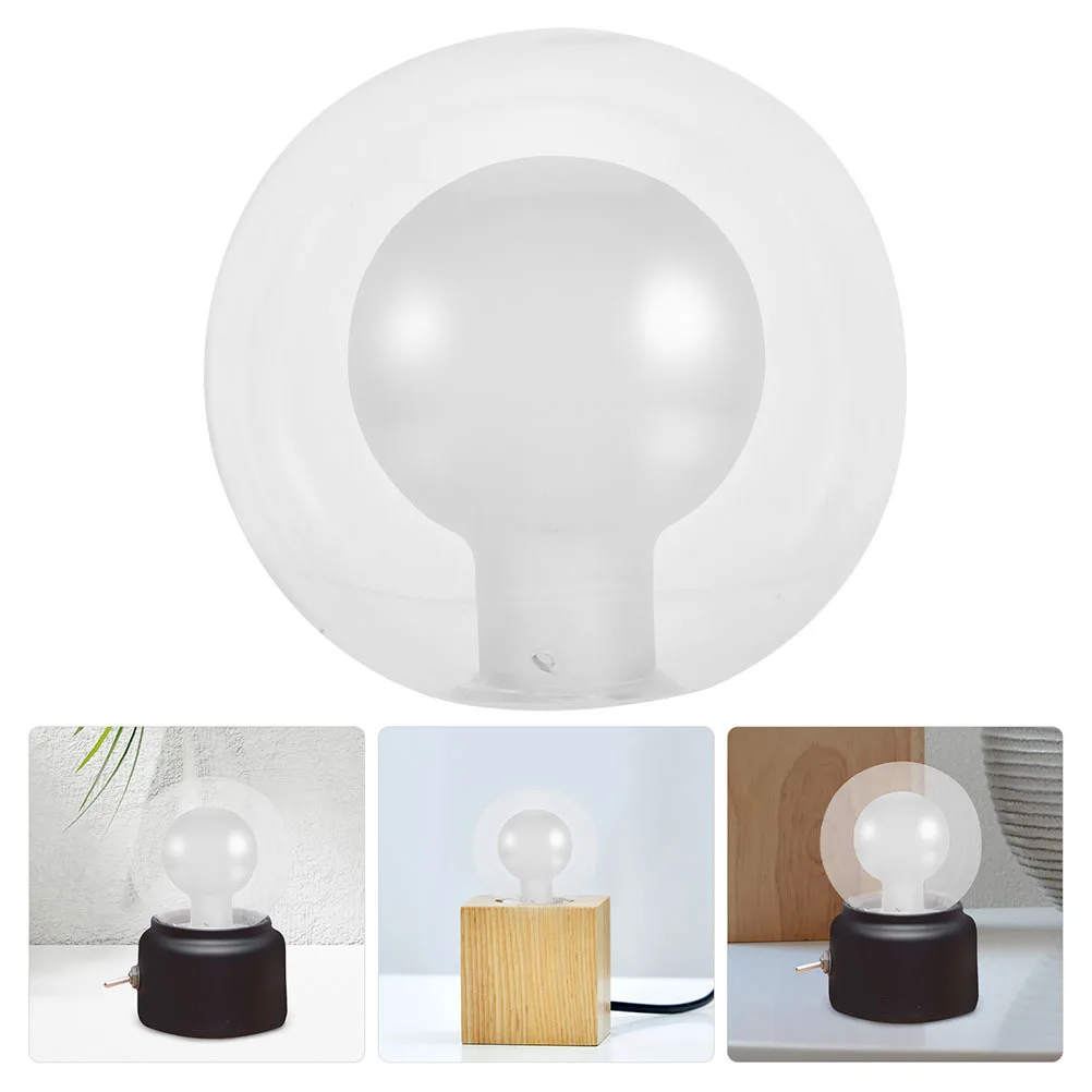 

G9 Double Layer Globe Lamp Shade Clear Round Glass Lampshade 20Mm Fitter Sphere Modern Lighting Fixture Replacement Bean