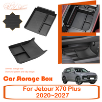 Car Storage Box For Jetour X70 Plus VT9 Soueast S07 Wallys Wolf 2020~2027 Anti-dirty Armrest Center Console Box Auto Accessories