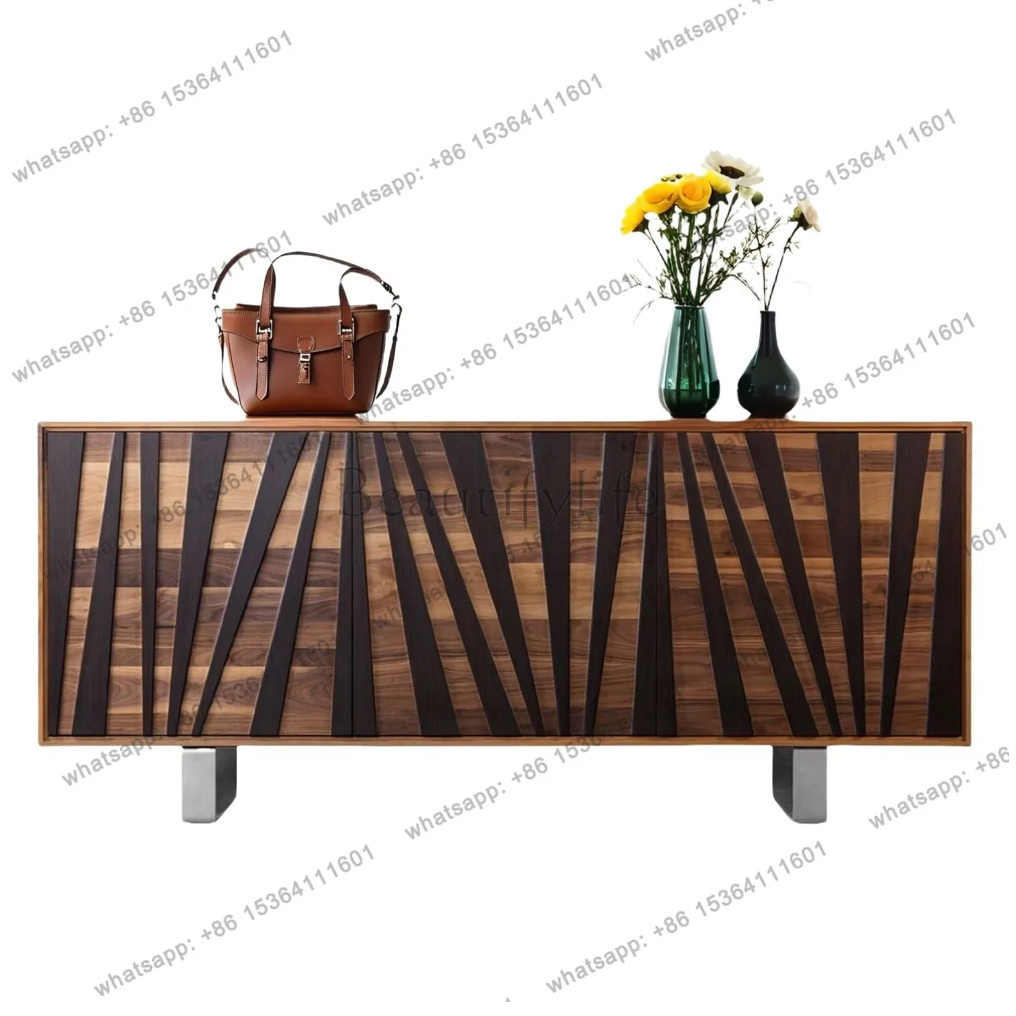 

Medieval style solid wood sideboard, entrance hall, living room, wall-against tea sideboard