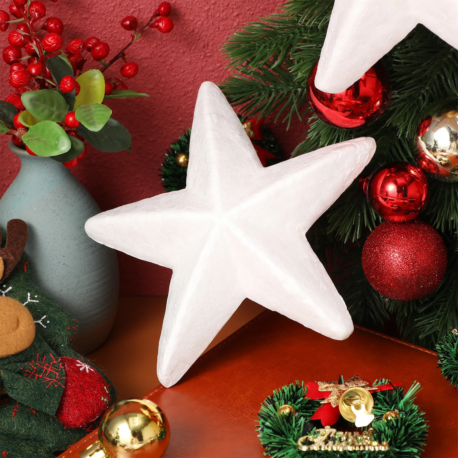 

10pcs Five Decorations 15Cm Foam Diy Craft Supplies For Kids Handmade Party Home Festival Ornament Hanging Xmas