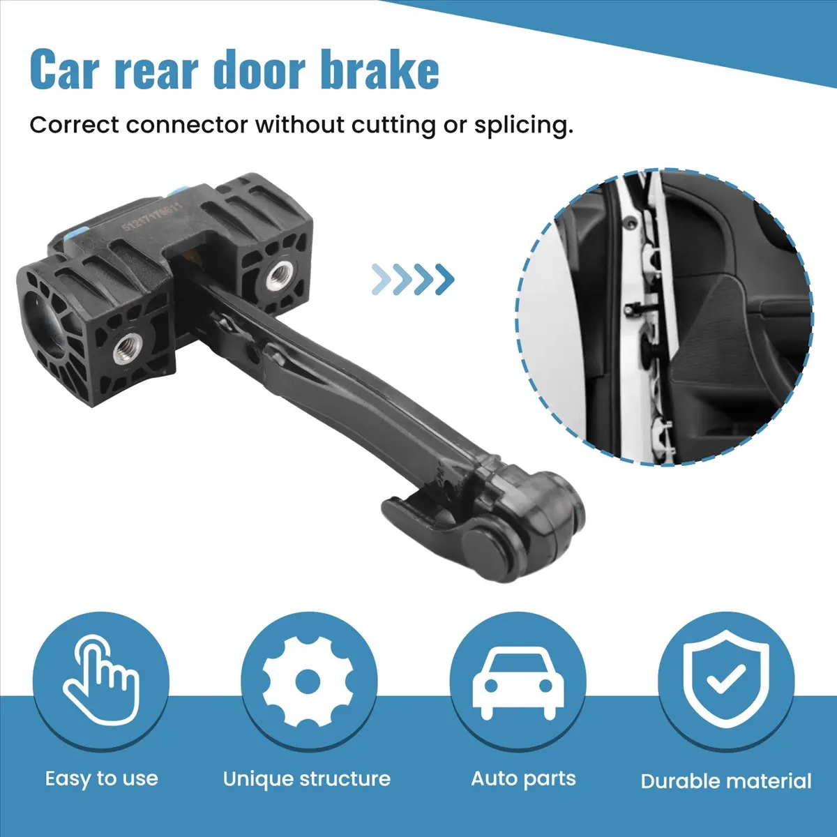 Super Sale Car Rear Door Brake Check Stopper Limiter for MINI Cooper S One Clubman Roadster R50 R52 R53 R55