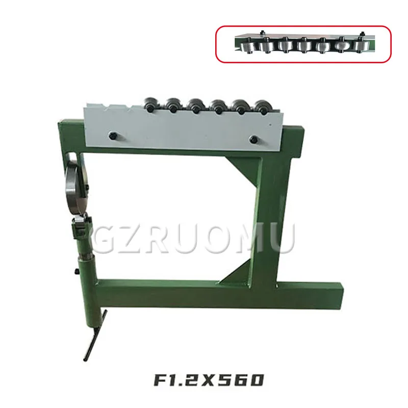 

F1.2X560 Manual Sheet Metal Curve Molding Rotary Machine Wheeled Machinery Rolling Sheet Bending Steel Aluminum Processing Tools