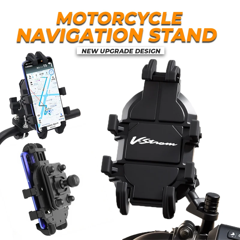 

Phone Holder 360° Rotatable Riding Motorcycle Stand Bracket Non-slip For V-Strom V Strom DL650 DL 650 XT VStrom Accessories