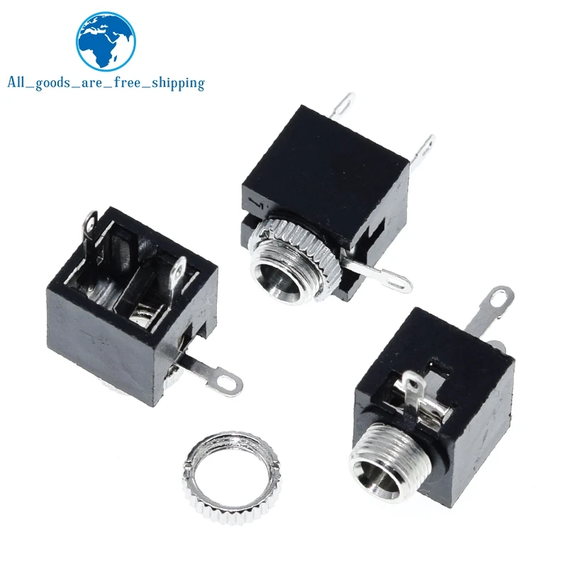

10/30Pcs Good Quality 3.5mm Female Audio Connector 3 Pin DIP Headphone Jack Socket Mono Channel PJ-301M PJ301M