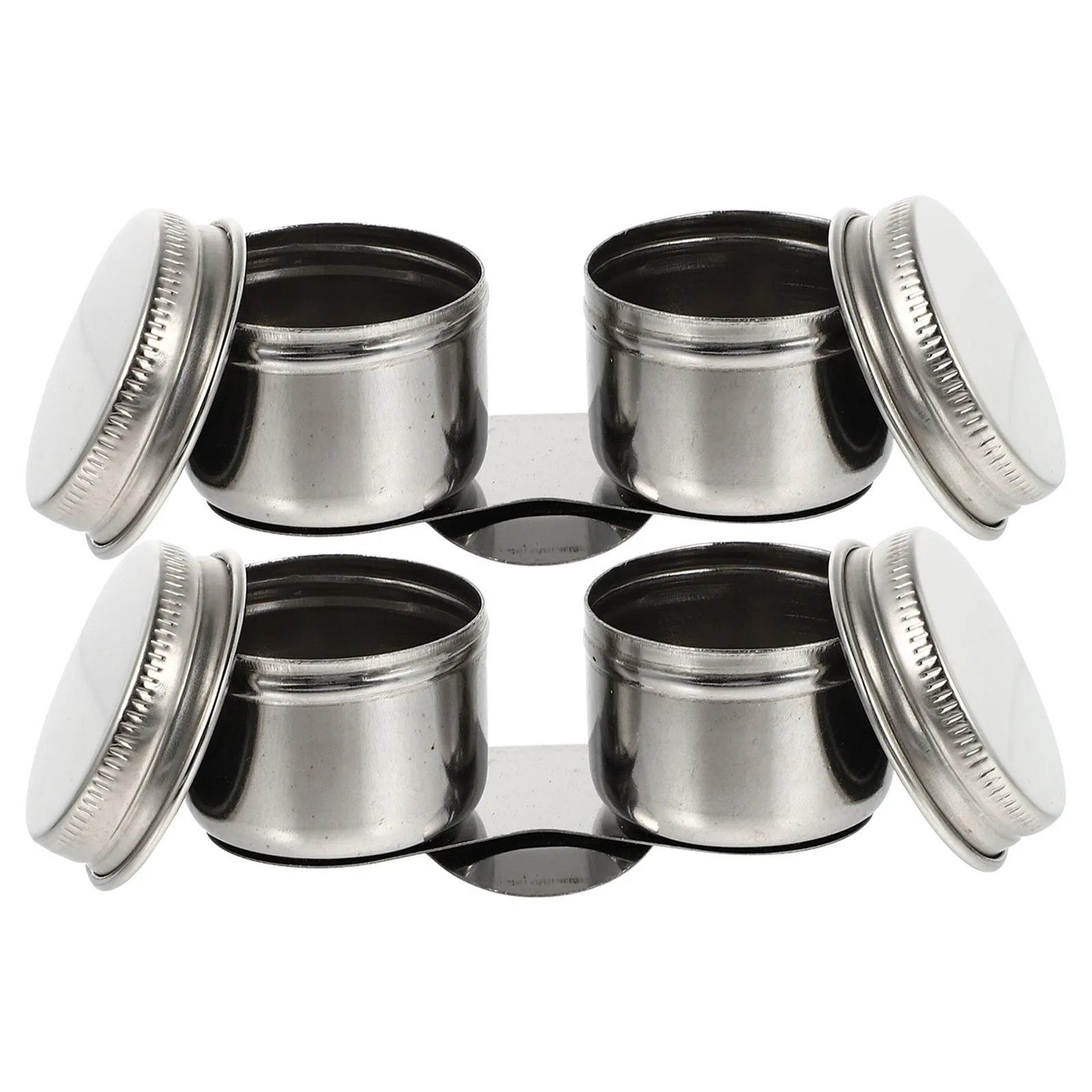 

2 Pcs Pen Pot Oil Painting Cup Container Vacuum Cleaning Artist Water Stainless Steel Brush Washing Bucket
