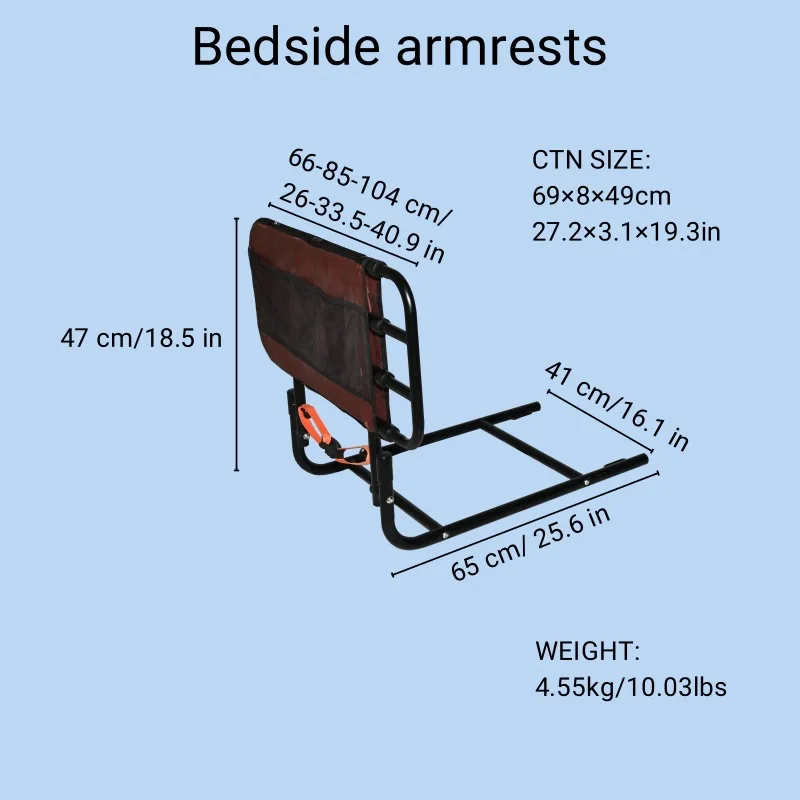 كبار السرير السكك الحديدية قابلة للتمديد الوجه أسفل السرير سلامة السكك الحديدية أشتات المنزلية المنتج #2