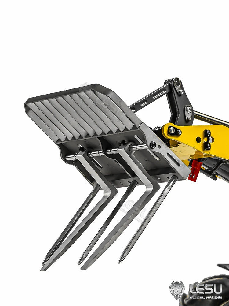 RC 1/14 Metall-Gabelschaufel für Tamiya Hydraulikbagger Lader Muldenkipper für SCANIA MAN VOLVO Anhänger Kipper DIY-Teile – Detail 5