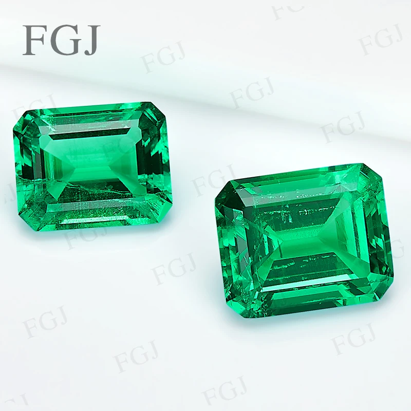Lab Grown Columbia Emerald Cut 3x5mm Charms Gemstone Advanced DIY Jewelry Rings Earrings Making With AGL Certificate