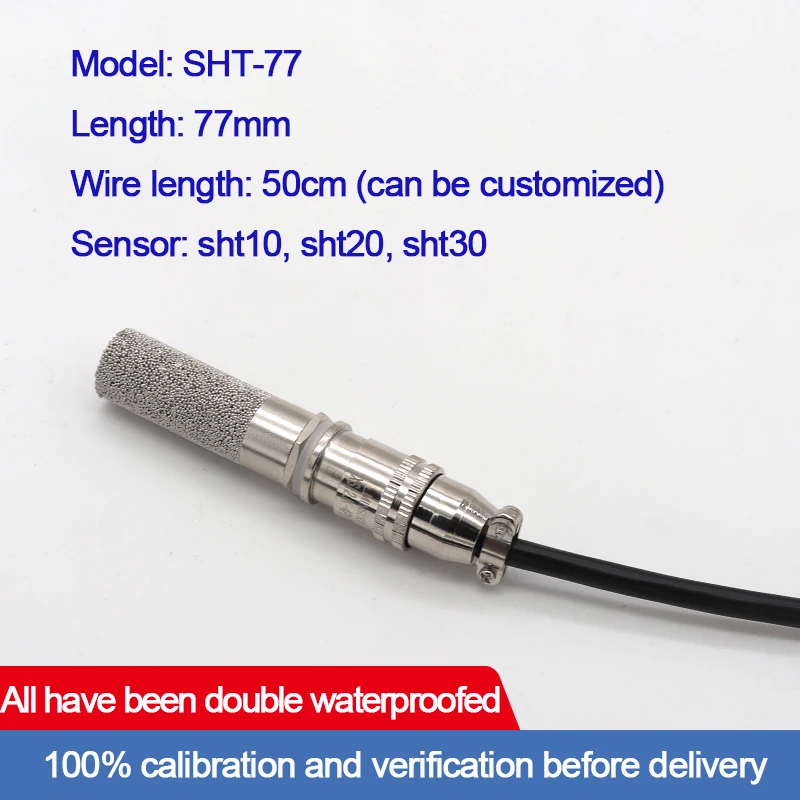 Digital SHT20 SHT30 SHT35 Temperature Humidity Sensor Probe with Sintered Stainless Steel Housing