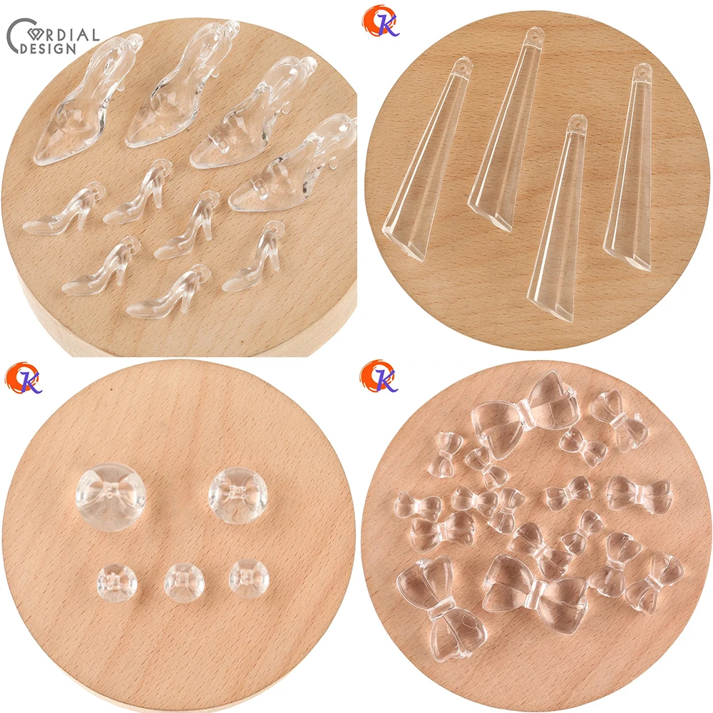 

Cordial Design DIY Charms/Clear Beads/Jewelry Findings & Components/High Heel Shoes Shape/Hand Made/Acrylic Beads Pendant