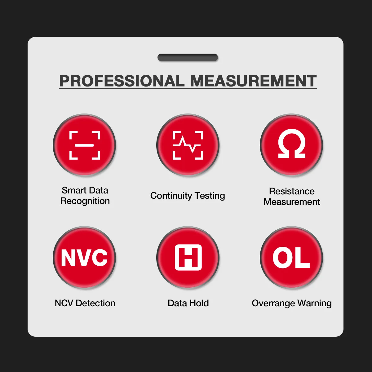 HABOTEST HT109L Digital Multimeter 4000 Counts 600V DC AC Voltage Measurement Voltmeter NCV Resistance Continuity Multitester