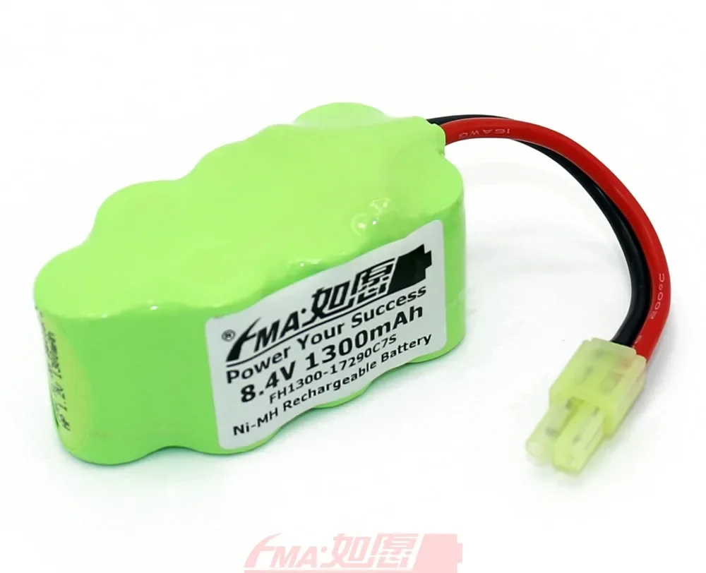 2pcs Ni-MH Rechargeable Battery 8.4V 1300mAh for Remote Control Model RC Airplane High-Power w/Mini Tamiya 29A7SX