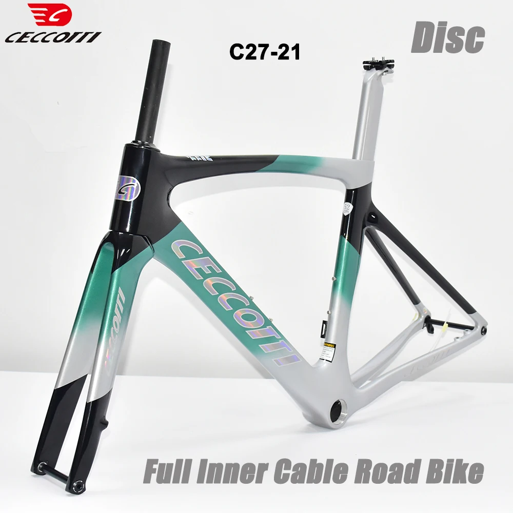 Carbon Bike Frame Internal Cable, Fully Hidden Cable, Bicycle Frameset, Road Bike Disc Brake