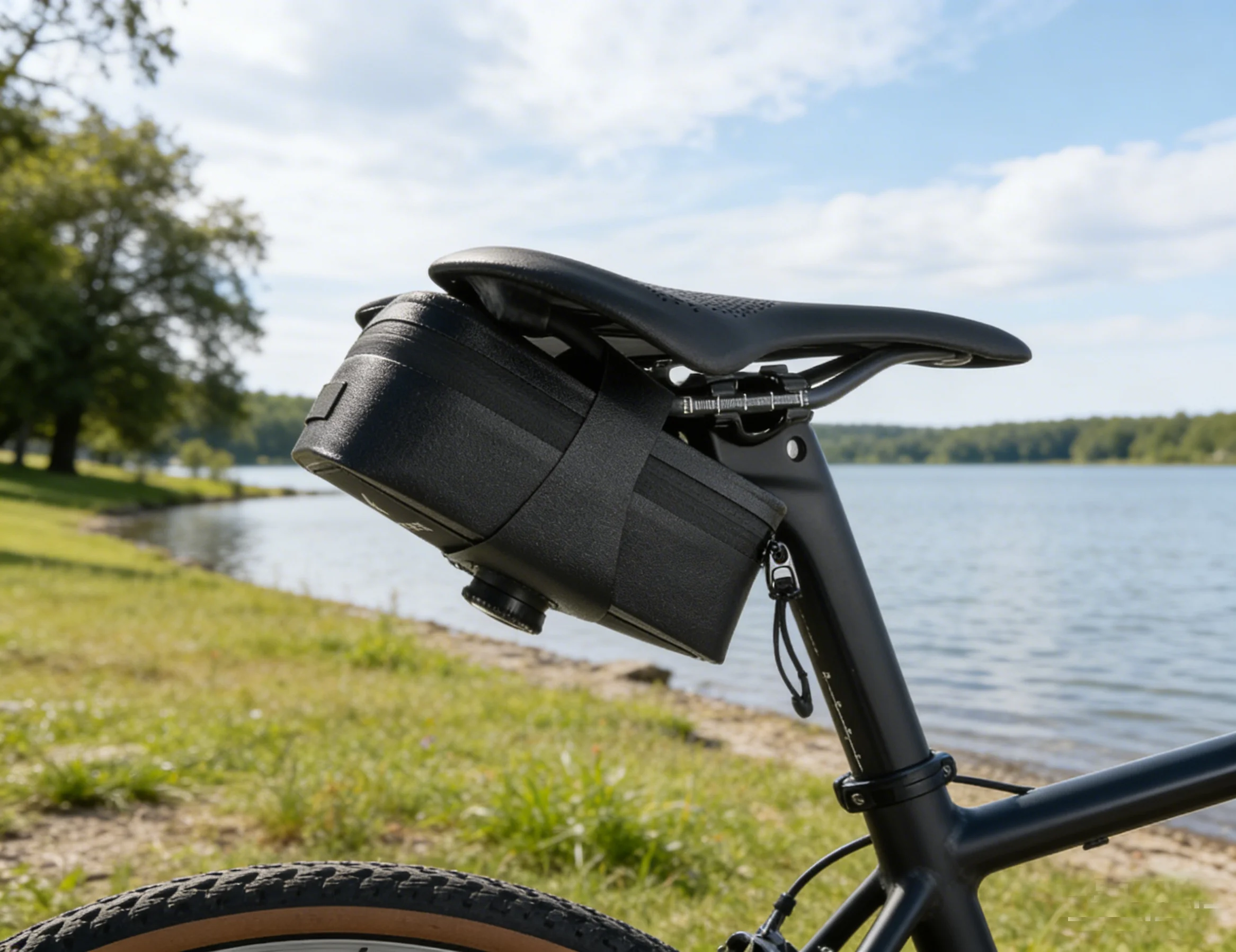 Mountainbike-Hecktasche, tragbare, vollständig wasserdichte Satteltasche für Rennräder, Fahrradzubehör, Fahrradwerkzeug, Hecktasche mit Selbstverriegelung