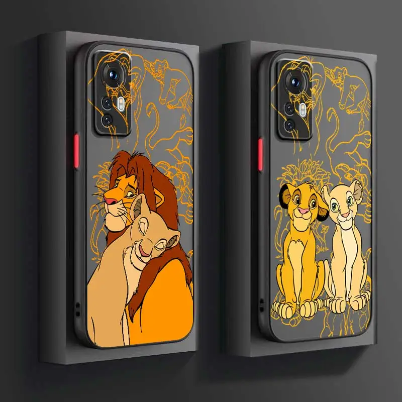 Disney The Lion King For Xiaomi Mi 13 12 12S 12T 12X 11 11T 10 9T Lite Pro Ultra Frosted Translucent Phone Case