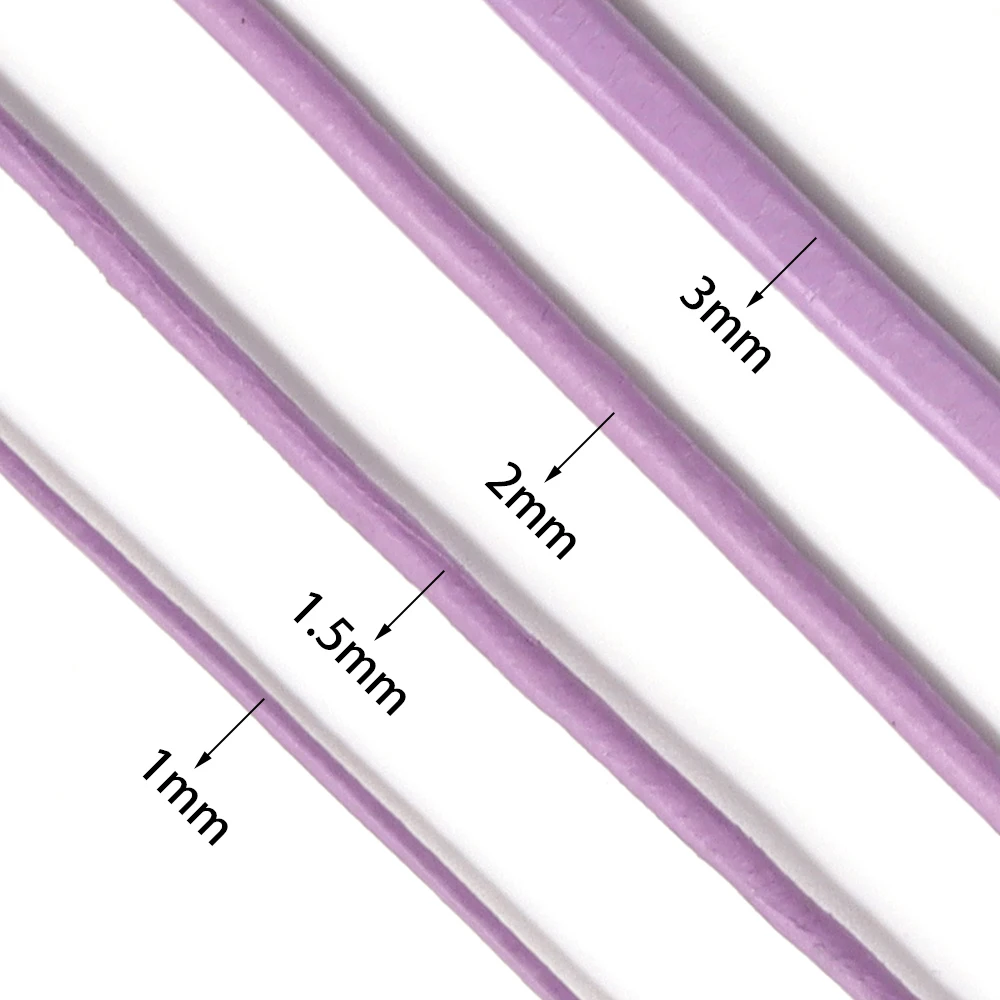 10yards/lot 2mm 100% Genuine Round Leather Cords Jewelry Cords for Leather Bracelet Thread Rope Necklace Jewelry Making Finding