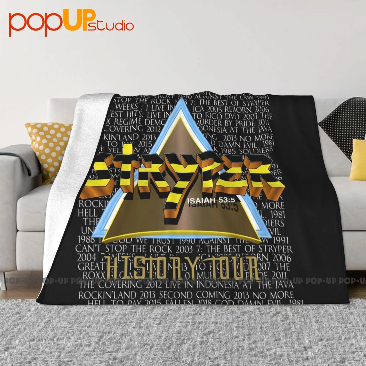 Stryper 2019 History Cd Vinyl Dvd Poster P-390 Blanket Winter Sofa Bed Comfortable Skin Friendly Family Expenses