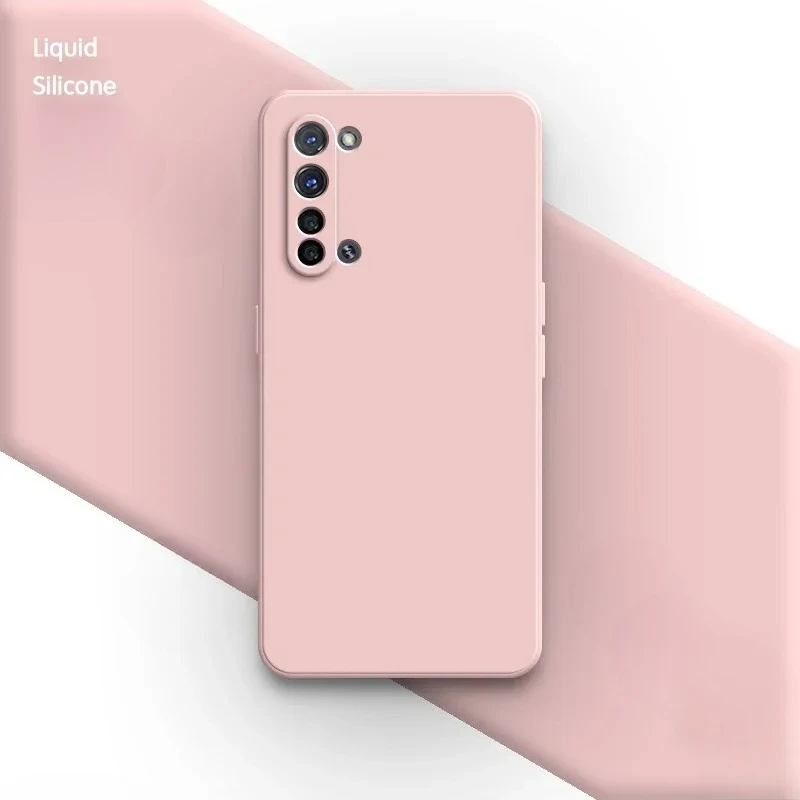 Coque de téléphone en Silicone liquide, étui arrière classique souple antichoc pour OPPO Find X2 Lite X2Lite 5G 6.4 pouces CPH2005