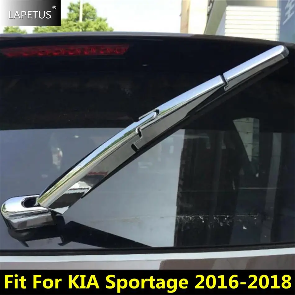 

ABS Rear Tail Window Windscreen Wiper Arm Protect Decor Cover Trim Kit For KIA Sportage 2016 2017 2018 Auto Chrome Accessories