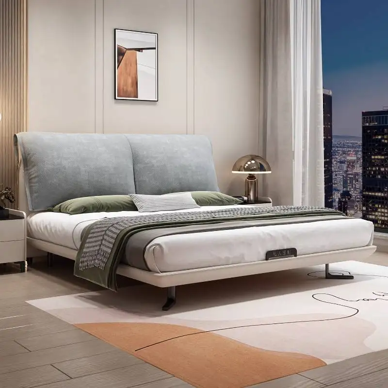 Gray Decoration Double Bed Couples Australia Wooden Japanese Double Bed Luxury Modern Adults Cama De Casal Bedrooms Furniture