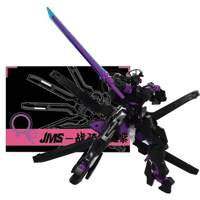 En Stock Jms modelo Hg 1/144 Schwarzette Kit de montaje de color púrpura neón colección de juguetes de regalo de alta calidad para niños modelo de figura de acción