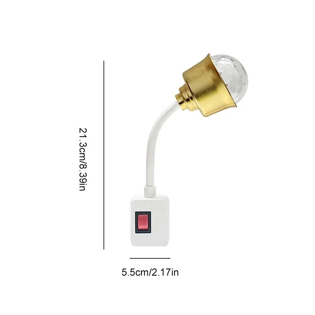 Mini Romantic LED Atmosphere Lights EU Plug Lamp Interior Ambient Lighting Car Home Decor Accessories