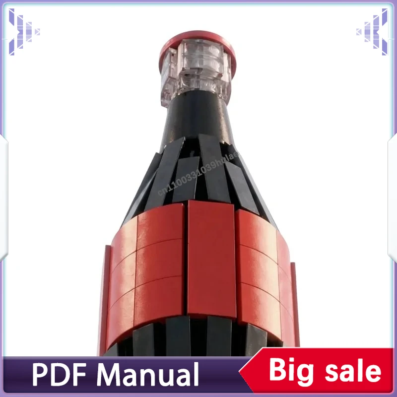 

Retro Classic Glass Beverage Bottle MOC Bricks Creative Simulation Bottle Model DIY Assembly Building Blocks 513PCS