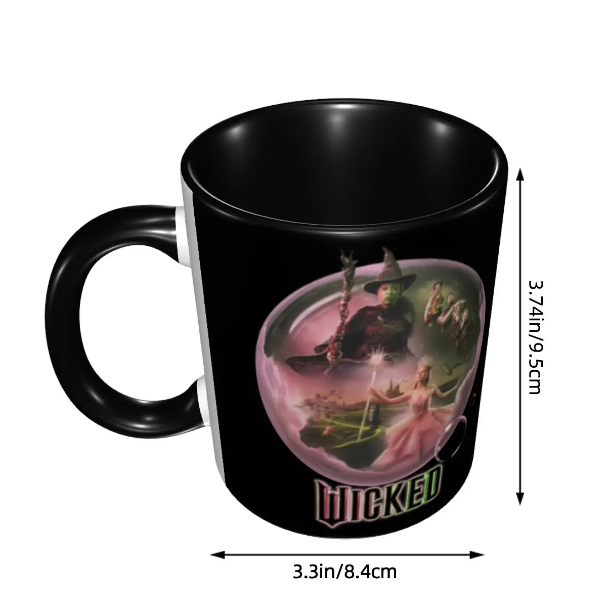 Customized Wickeds Musical Movie Coffee Mug DIY Ceramic Milk Tea Cups