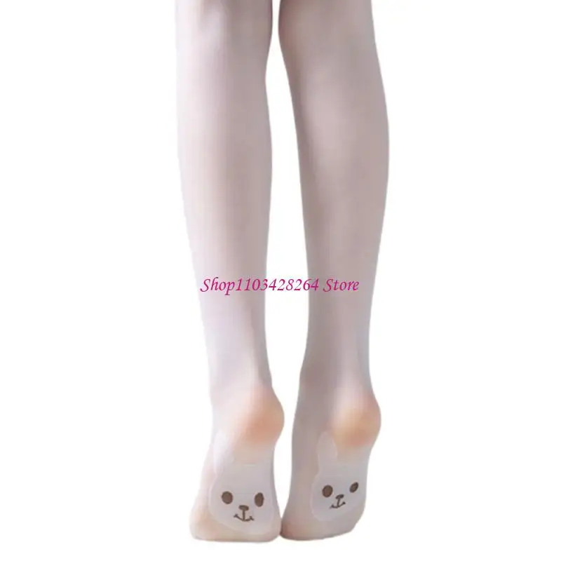 Girls Ballet Tights Upgraded Technology Soft Fabric Pantyhose Nonslip Waist Reinforced Leggings for Toddler