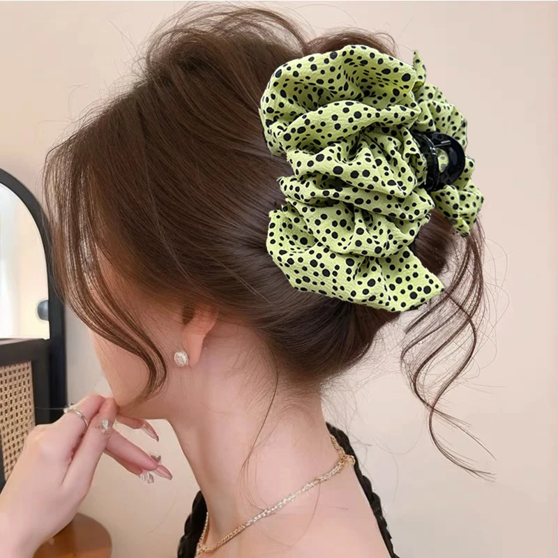 

Сетчатая заколка для волос с большим бантом, темперамент, элегантные женские заколки для волос, головной убор принцессы, модный зажим, женские аксессуары для волос