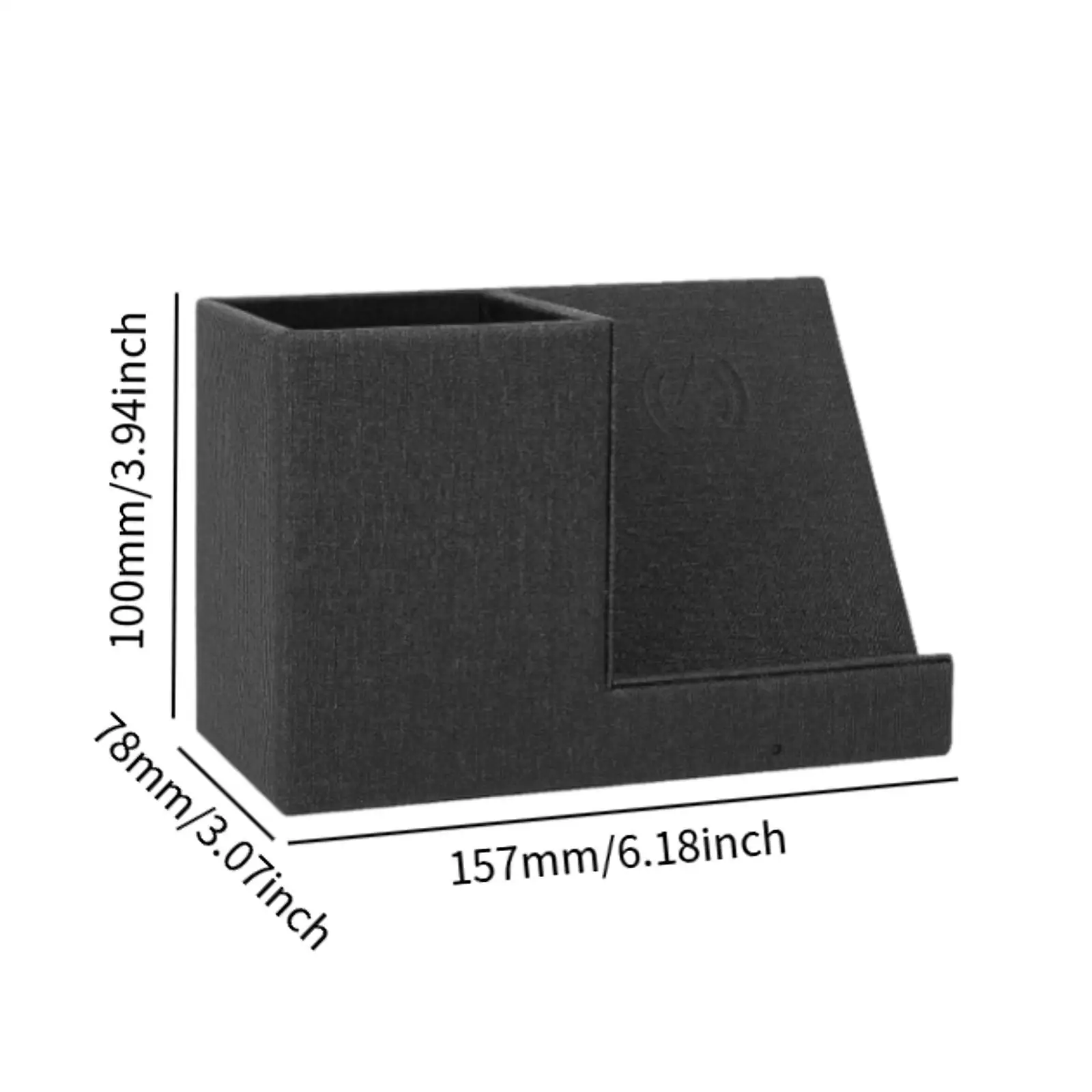 

Pen Holder with Charger Stand PU Leather for NightStand Entryway Dresser