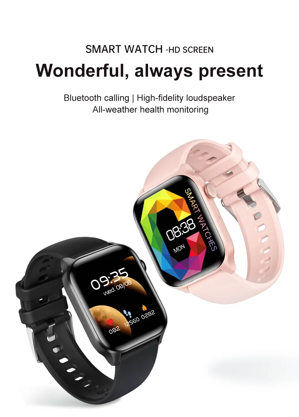 

H8 & T12 Pro Smart Watches - 1.85inch & 1.95inch Screens, Bluetooth Calling, Multi-Health Monitoring for Men & Women