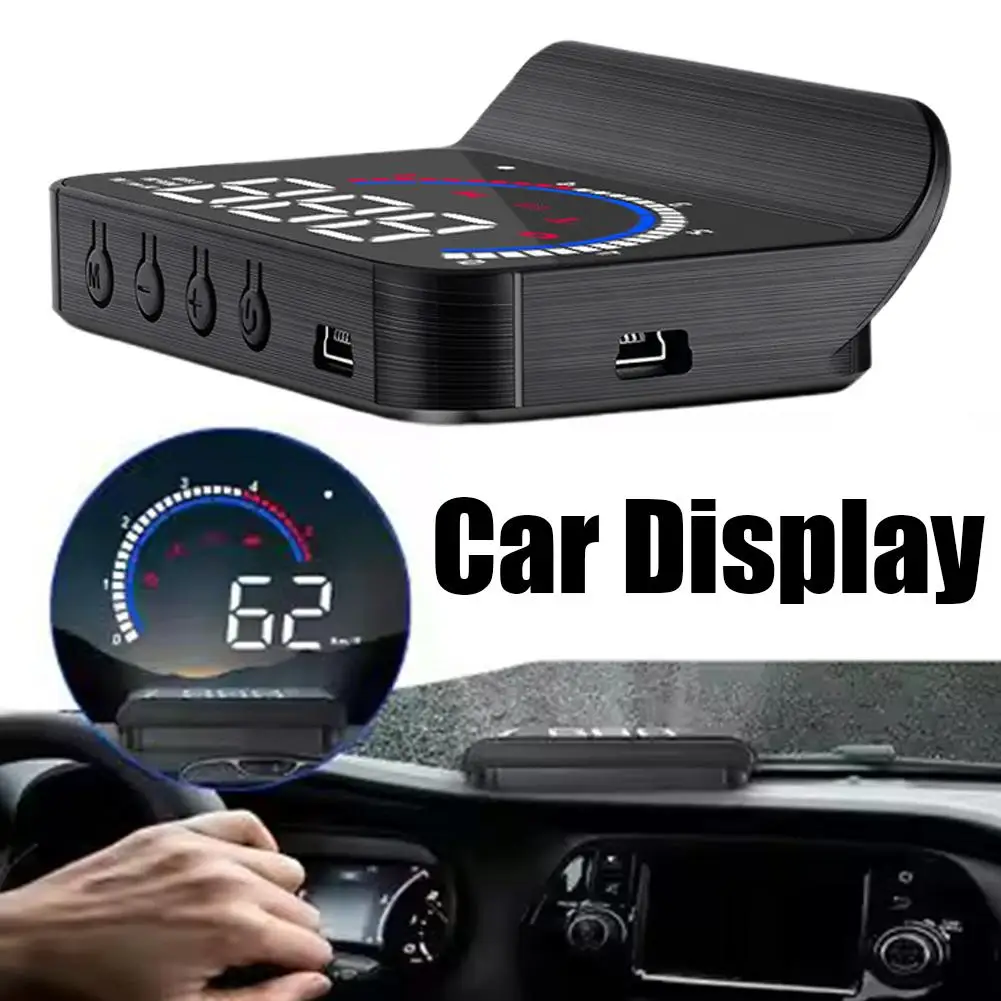 New HUD Head-up Displa OBD Speed Speedometer Odometer Car Digital Portable Car Warning Overspeed HUD Speedometer Modificati J6F5