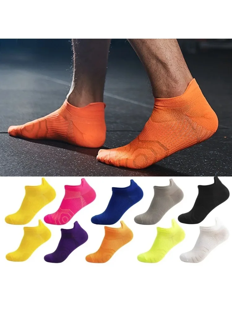 AliExpress NONE Ankle Boat Socks Nylon Sport Outdoor Basketball Bike Running Football Breathable Deodorant Non-Slip Bright Color No Show Socks