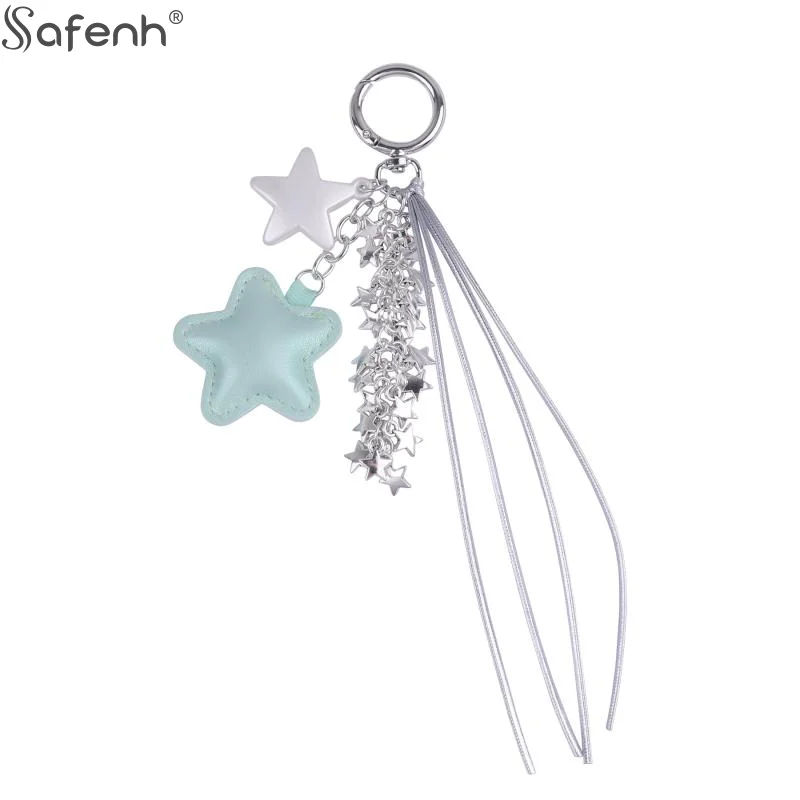 1 قطعة سلسلة المفاتيح ستار الموضة Y2K الحلو ستار شرابة كيرينغ سيارة مفتاح حامل حقيبة الفتيات قلادة الديكور لأفضل صديق الهدايا #5