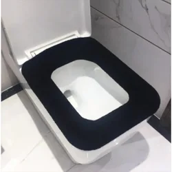 Bathroom Square Toilet Seat Cover Winter Washable Warmer Mat Toilet Cover Cushion Lid Pad Home Decor Toilet Seat