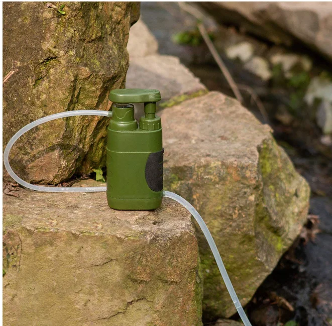 (1 PCS) Individual water purifier Portable straw Life-saving water purification tool Multifunctional household