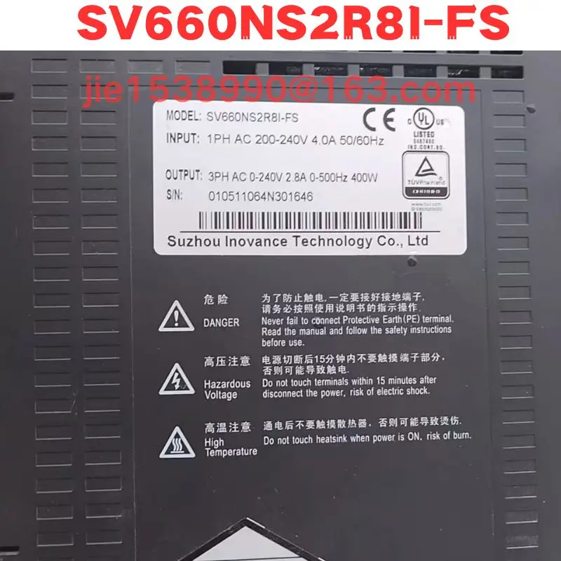 Used Servo Driver SV660NS2R8I-FS  Normal Function Tested OK