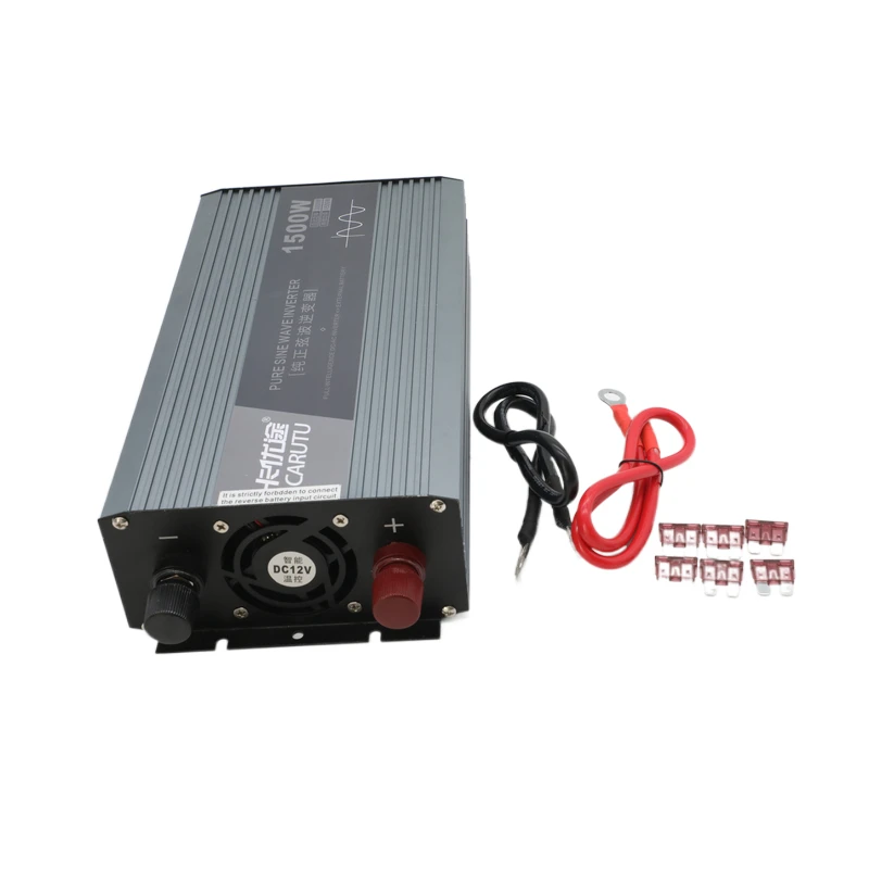 Convertisseur 12v 220 1500w Solar Pure Sine Wave DC12V/24V/48V to AC220V 50HZ Power Converter for Car Hshold DIY