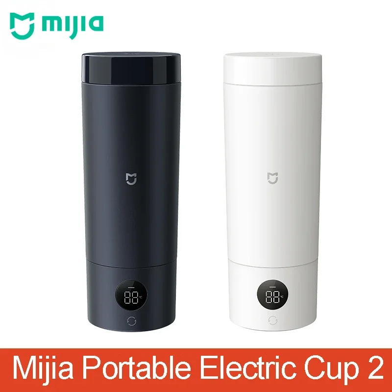 

2023 NEW Mijia Portable Electric Kettle 2 Thermos Cup Fast Water Boiler 350ml Smart Temperature Insulated Kettle Travel