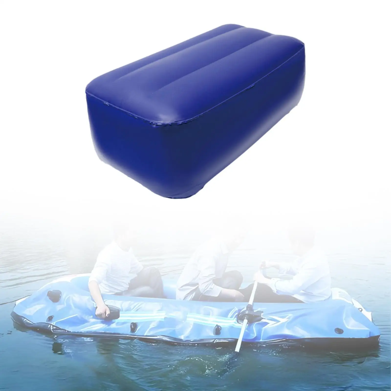 Kayak Seat Pad PVC Comfortable Thickened Inflatable Boat Seat Cushion Fishing Cushion for Drifting Outdoor Camping Floating Boat