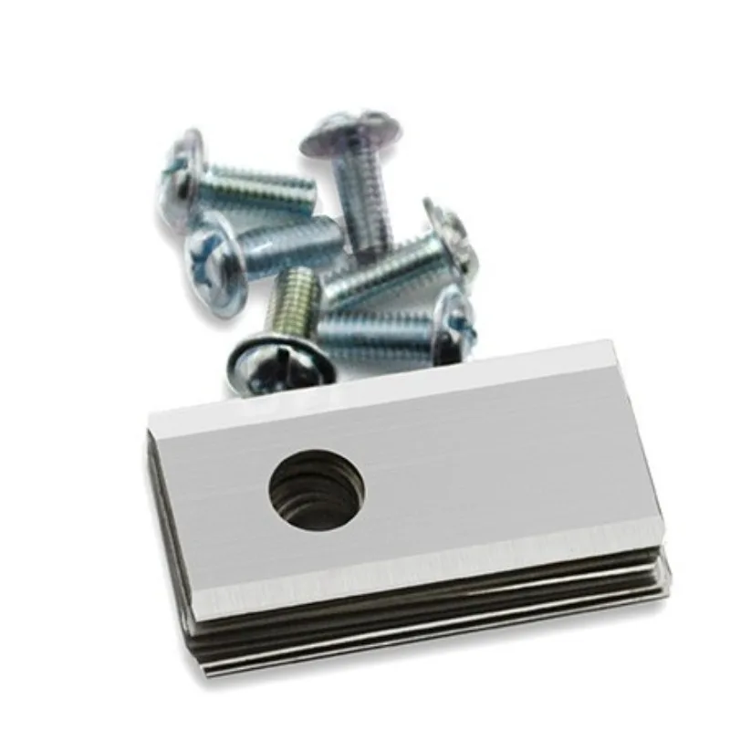 

For Mowing and Beautifying Courtyard Lawns 12/18PC Square Silver Single-hole Lawn Mower Blades Are Suitable for WORX Lawn Mowers