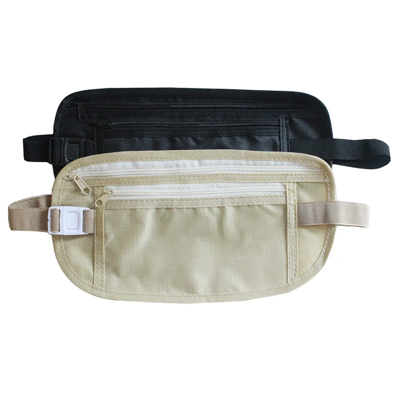 Invisible Travel Waist Packs Pouch for Passport Money Belt Bag Hidden Security Wallet Gift Travel Bag Chest Pack Money Waist Bag